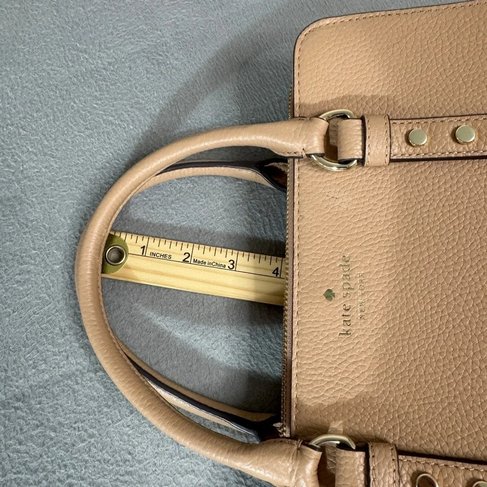 Kate Spade Mulberry Street Lise Satchel Women Medium Blush Leather Handbag